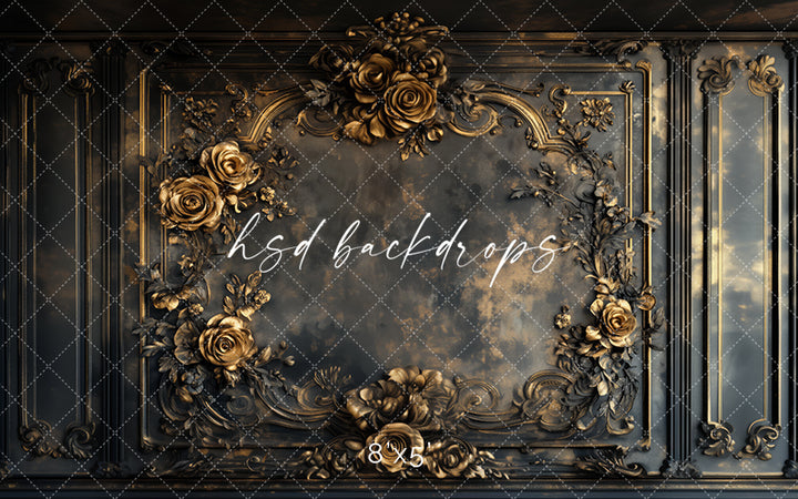 Ornate Floral Wall (sweep options) - HSD Photography Backdrops