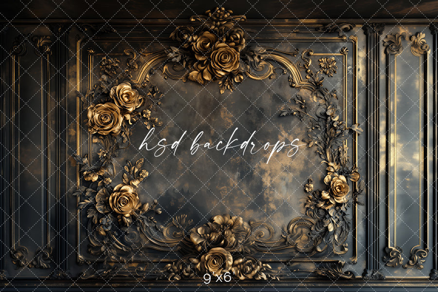 Ornate Floral Wall (sweep options) - HSD Photography Backdrops