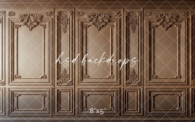 Light Brown Victorian Wall (sweep options) - HSD Photography Backdrops