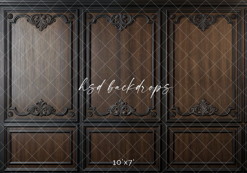 Elegant Brown Panel Wall (sweep options) - HSD Photography Backdrops
