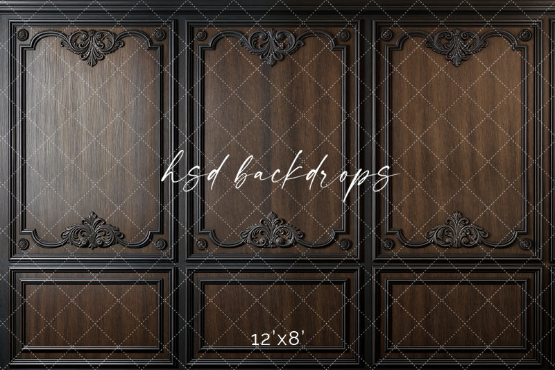 Elegant Brown Panel Wall (sweep options) - HSD Photography Backdrops