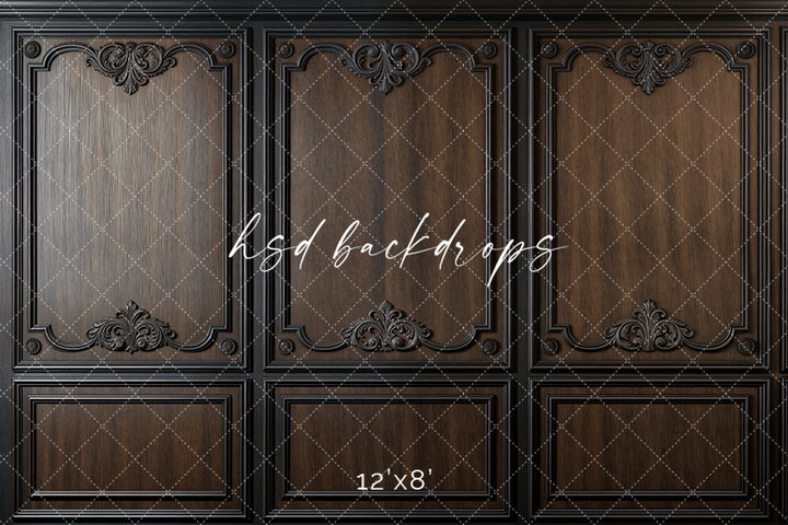 Elegant Brown Panel Wall (sweep options) - HSD Photography Backdrops