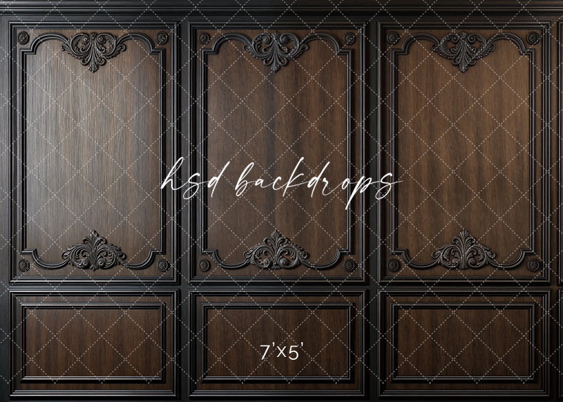 Elegant Brown Panel Wall (sweep options) - HSD Photography Backdrops