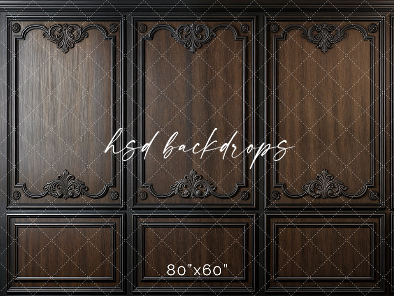 Elegant Brown Panel Wall (sweep options) - HSD Photography Backdrops