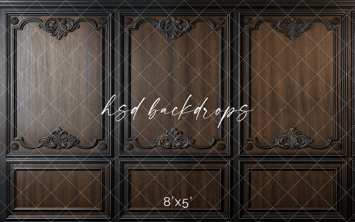 Elegant Brown Panel Wall (sweep options) - HSD Photography Backdrops