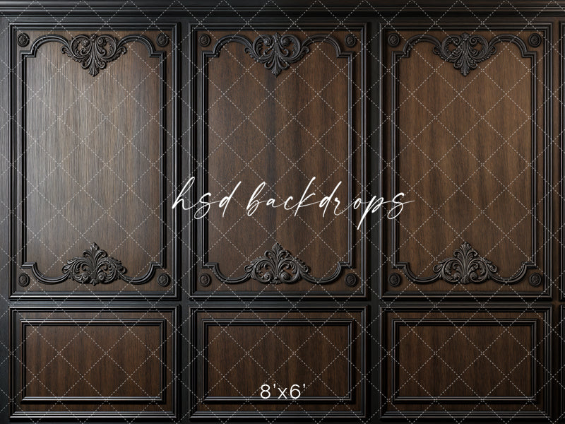 Elegant Brown Panel Wall (sweep options) - HSD Photography Backdrops