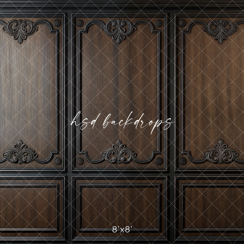 Elegant Brown Panel Wall (sweep options) - HSD Photography Backdrops