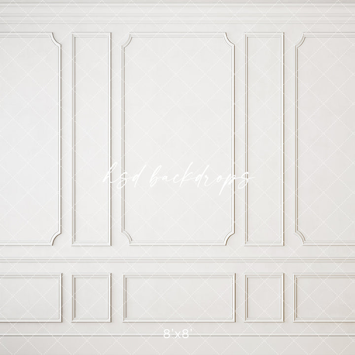 Elegant White Wall - HSD Photography Backdrops