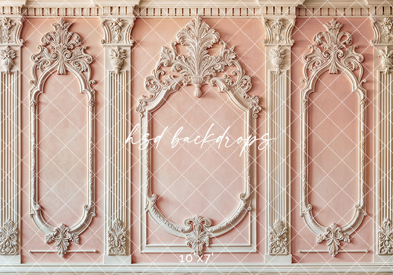 Pink Baroque Wall - HSD Photography Backdrops