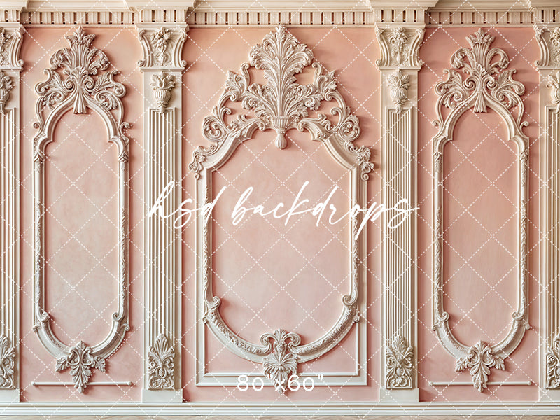 Pink Baroque Wall - HSD Photography Backdrops