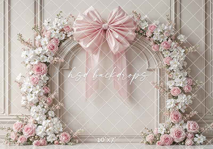 Coquette Wall - Pink & White - HSD Photography Backdrops