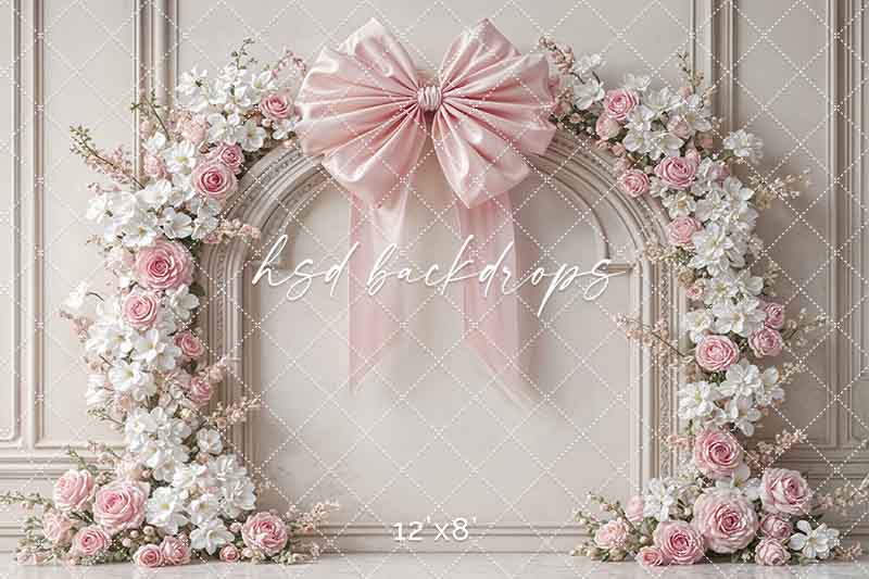 Coquette Wall - Pink & White - HSD Photography Backdrops
