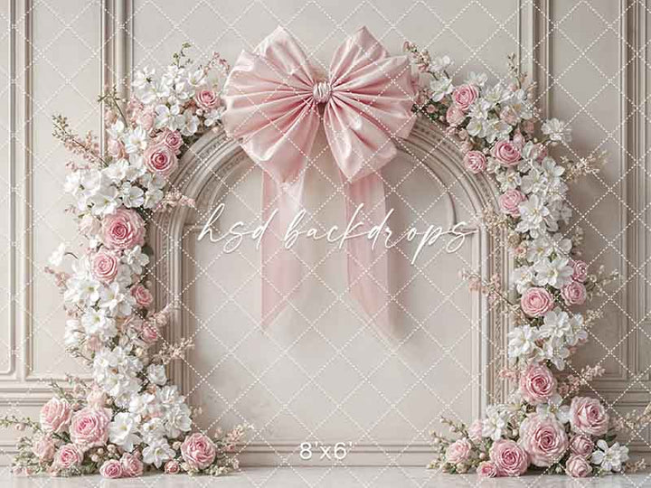 Coquette Wall - Pink & White - HSD Photography Backdrops
