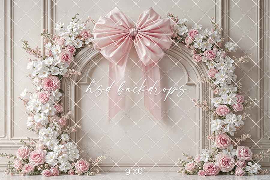 Coquette Wall - Pink & White - HSD Photography Backdrops