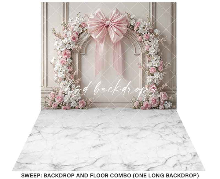 Coquette Wall - Pink & White - HSD Photography Backdrops