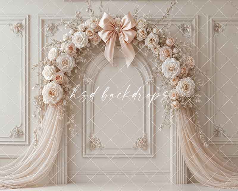 Coquette Wall - Peach Beige - HSD Photography Backdrops