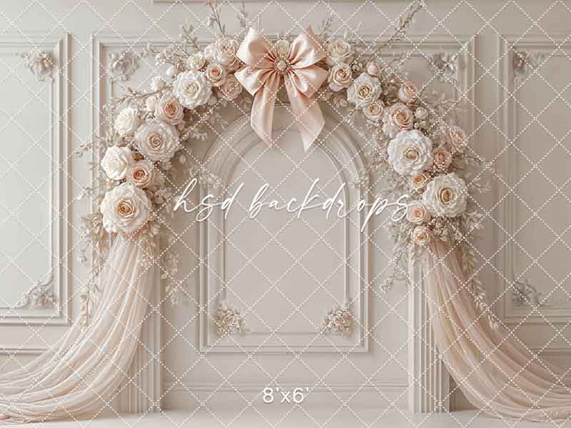Coquette Wall - Peach Beige - HSD Photography Backdrops