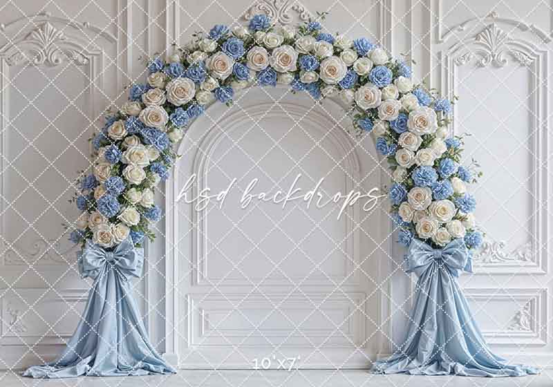 Coquette Wall - Blue - HSD Photography Backdrops