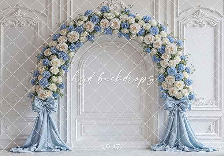Coquette Wall - Blue - HSD Photography Backdrops