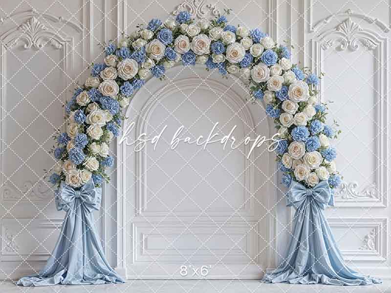 Coquette Wall - Blue - HSD Photography Backdrops