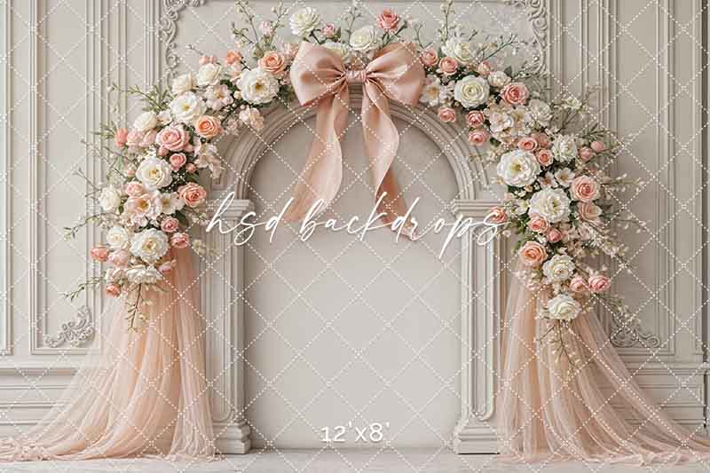 Coquette Wall - Peach - HSD Photography Backdrops