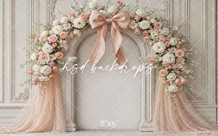 Coquette Wall - Peach - HSD Photography Backdrops