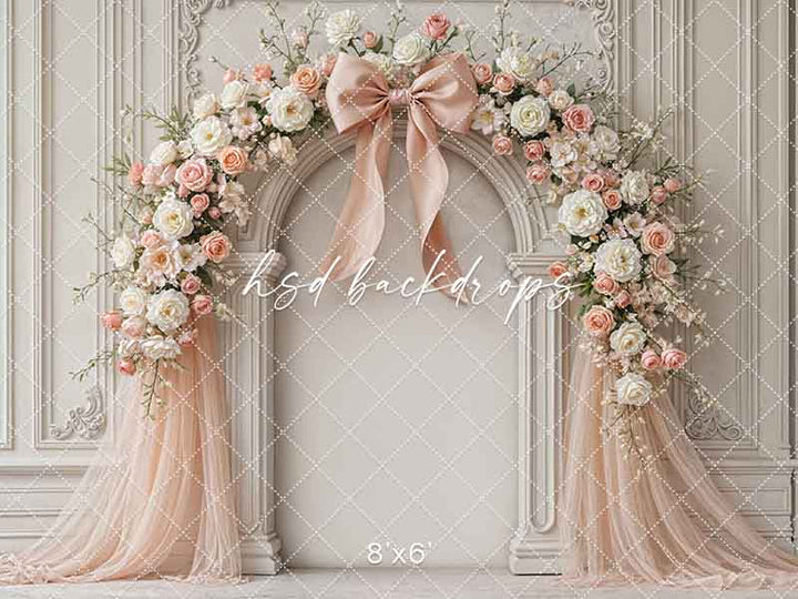 Coquette Wall - Peach - HSD Photography Backdrops