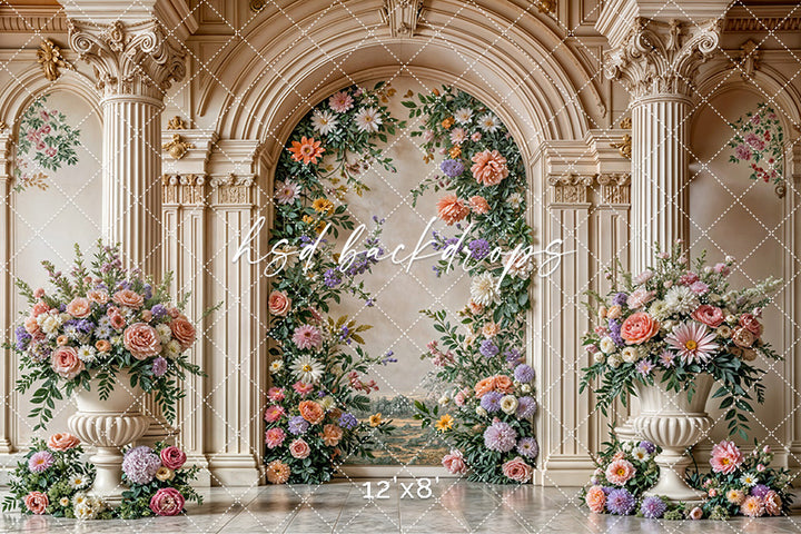 Elegant Arched Columns - Eloise (sweep options) - HSD Photography Backdrops