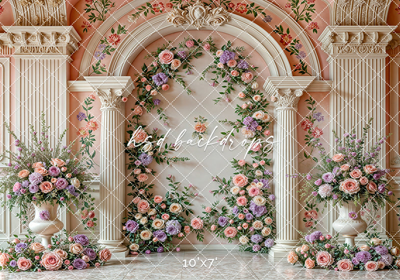 Elegant Arched Columns - Hyacinth - HSD Photography Backdrops
