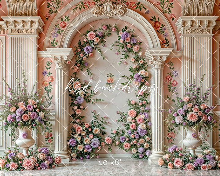 Elegant Arched Columns - Hyacinth - HSD Photography Backdrops