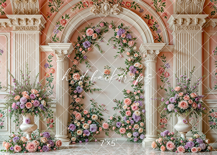 Elegant Arched Columns - Hyacinth - HSD Photography Backdrops