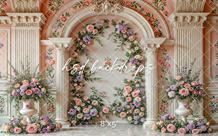 Elegant Arched Columns - Hyacinth - HSD Photography Backdrops