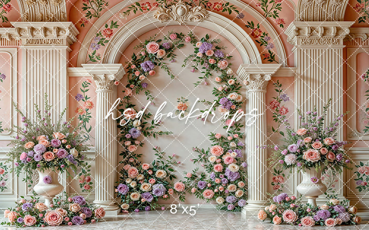 Elegant Arched Columns - Hyacinth - HSD Photography Backdrops