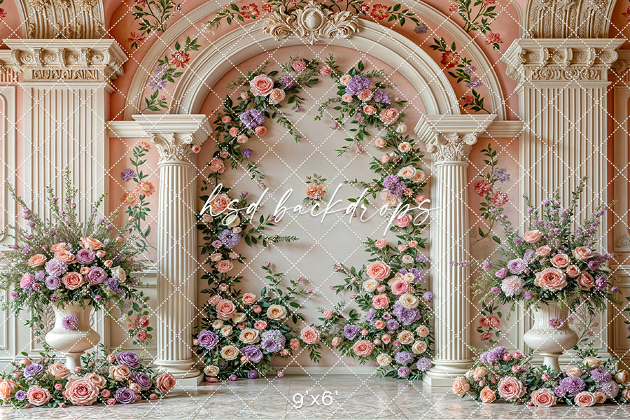 Elegant Arched Columns - Hyacinth - HSD Photography Backdrops
