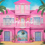Dolly's Tropical Dreamhouse Backdrop for Birthday Party Cake Smash