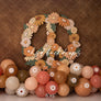 Peace and Daisies Groovy Boho Style Backdrop for Cake Smash Photos