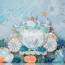 Cinderella Carriage Backdrop for Birthday Girl Cake Smash Portraits