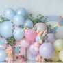 Spring Birthday Balloons Backdrop for Birthday Girl Cake Smash
