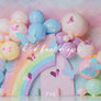Pastel Rainbow Birthday - HSD Photography Backdrops