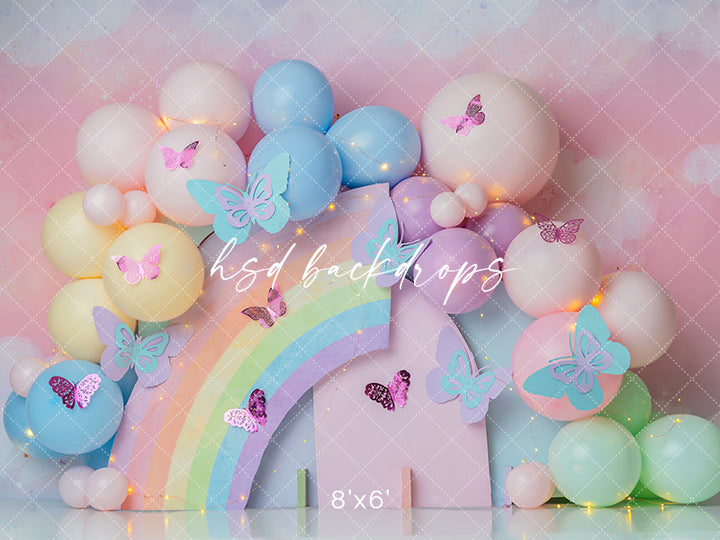 Pastel Rainbow Birthday - HSD Photography Backdrops