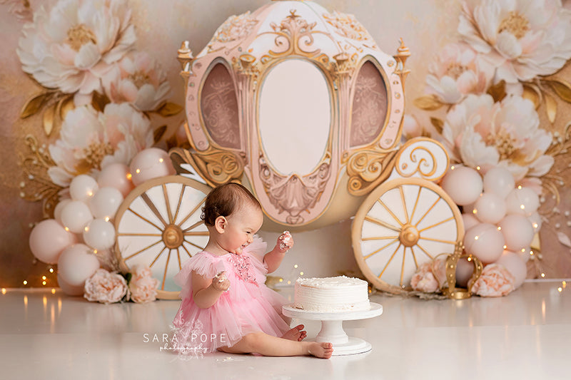 Pretty Princess Carriage - HSD Photography Backdrops