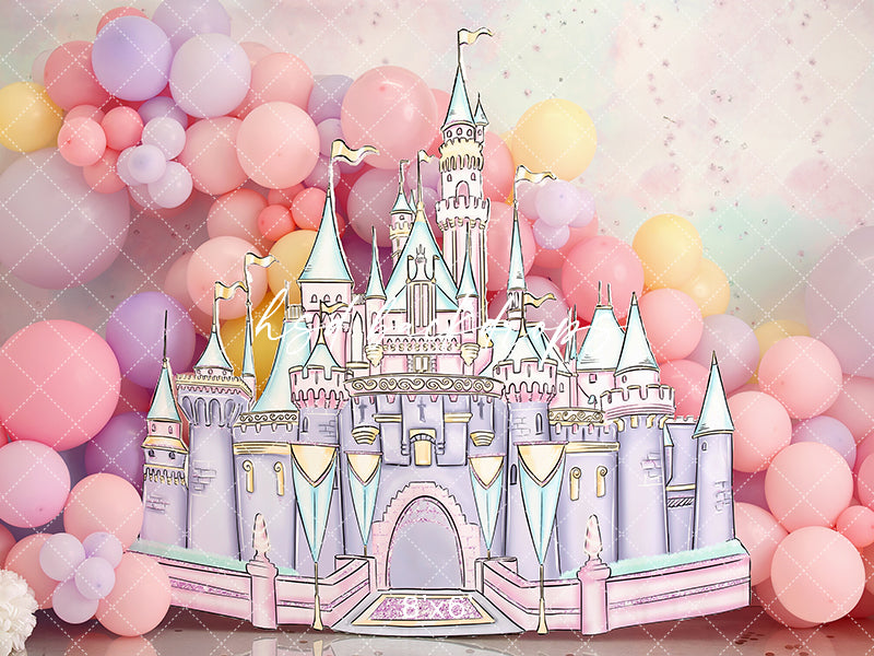Pastel Princess Castle - HSD Photography Backdrops