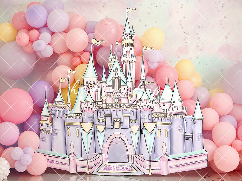 Pastel Princess Castle - HSD Photography Backdrops 