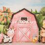 Barnyard Animals (pink) - HSD Photography Backdrops