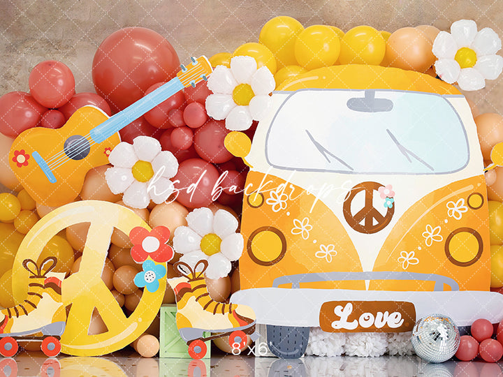 Groovy Love - HSD Photography Backdrops