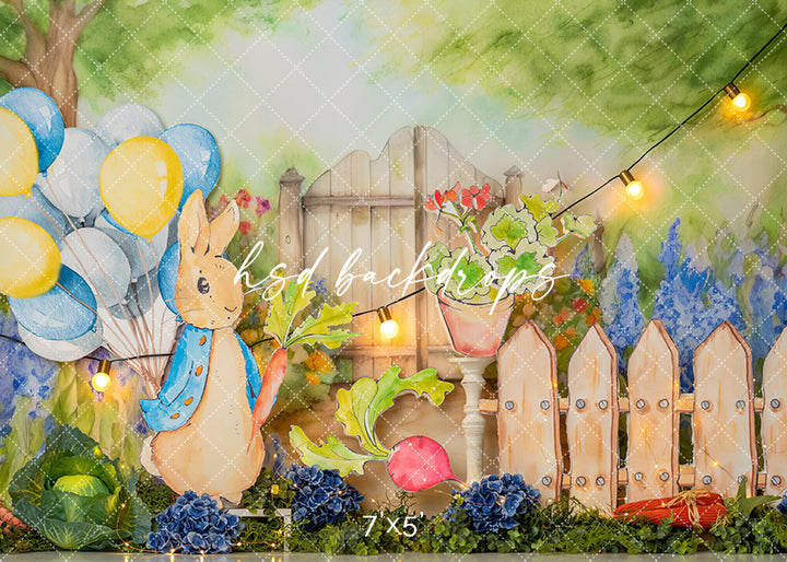 Rabbit's 1st Birthday - HSD Photography Backdrops