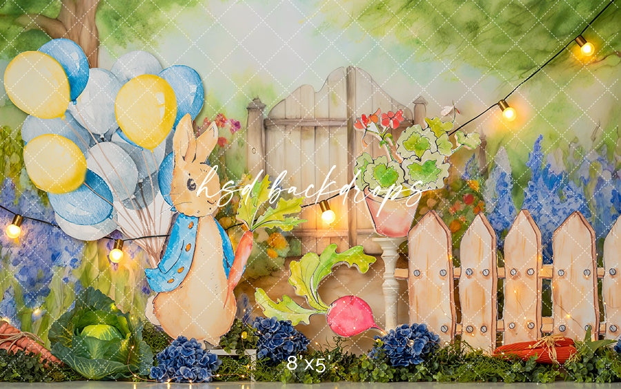 Rabbit's 1st Birthday - HSD Photography Backdrops