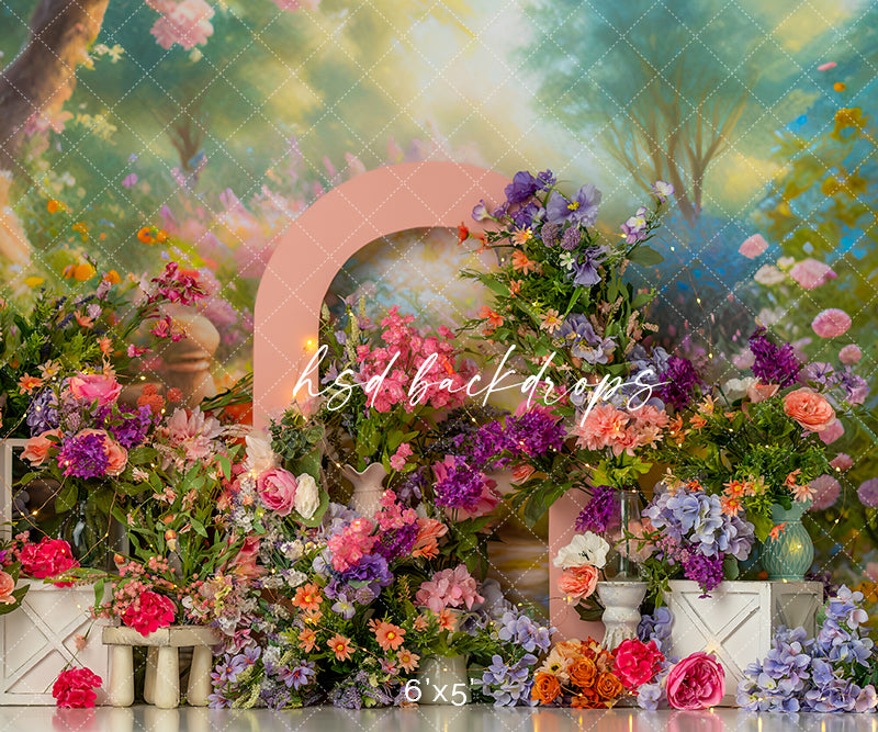 Summery Garden - HSD Photography Backdrops