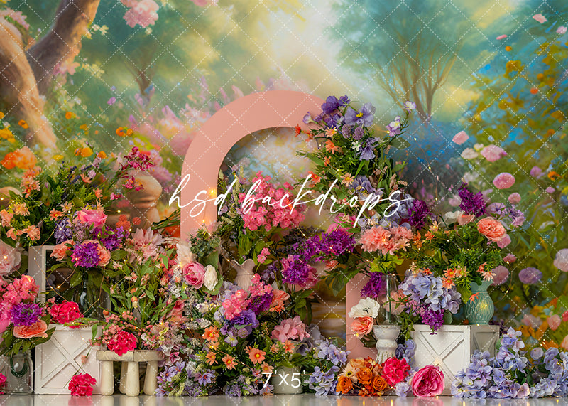 Summery Garden - HSD Photography Backdrops