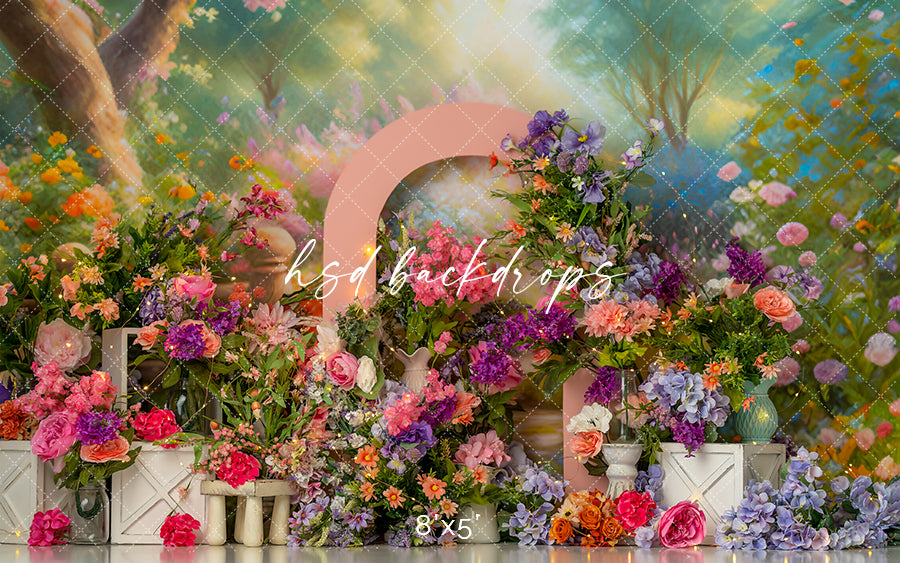 Summery Garden - HSD Photography Backdrops